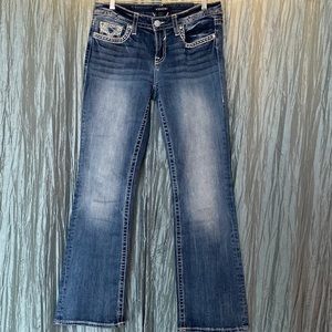 Boot cut light stitching women’s jeans